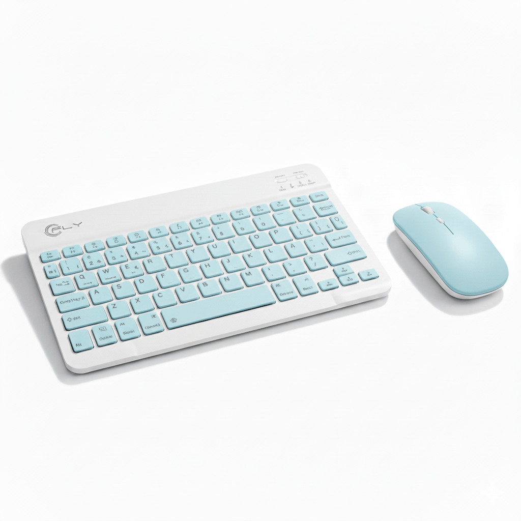 Teclado Inalámbrico Con Mouse Para El Hogar Y Oficina Tf-30 Azul