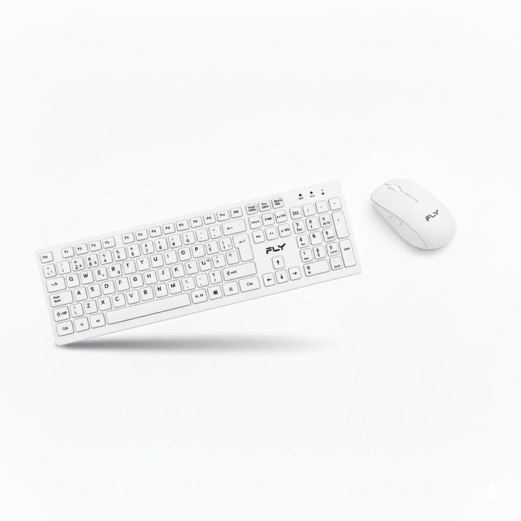 Combo Inalámbrico Gaming TF-90 – Teclado Largo con Mouse Incluido Blanco