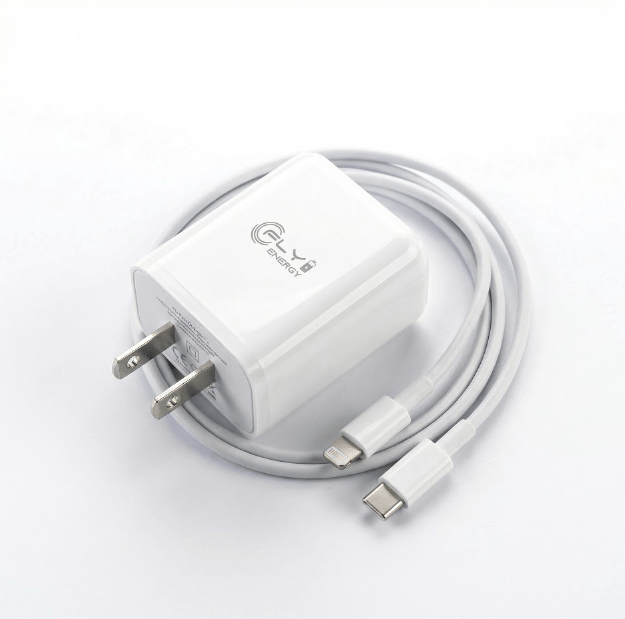 Cargador Rápido C-390 de 20W PD 2 en 1 – USB Tipo C y USB Lightning