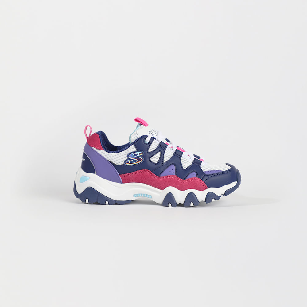 skechers d'lites 2 mujer azul