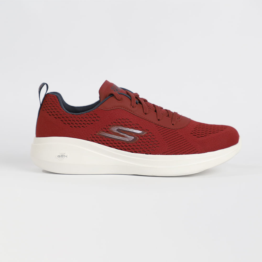 tenis skechers hombre naranja