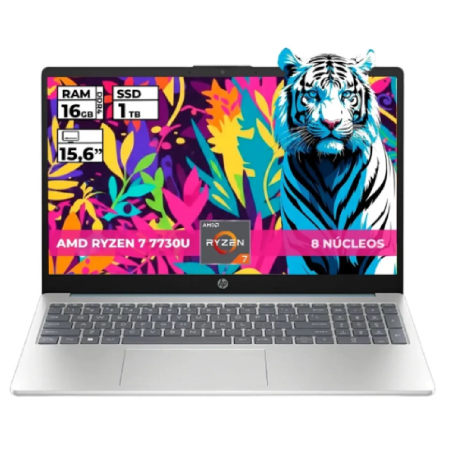 Portatil HP 15-FC0279LA AMD RYZEN 7 7730U 16GB SSD 1TB PANT 15.6" LINUX