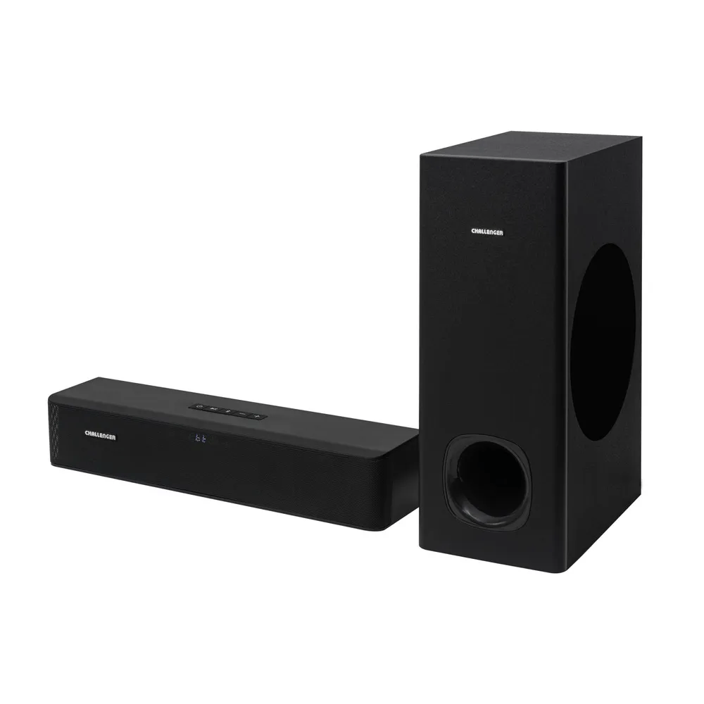 BARRA DE SONIDO CHALLENGER 80W 2.1 - SB80Y CON SUBWOOFER