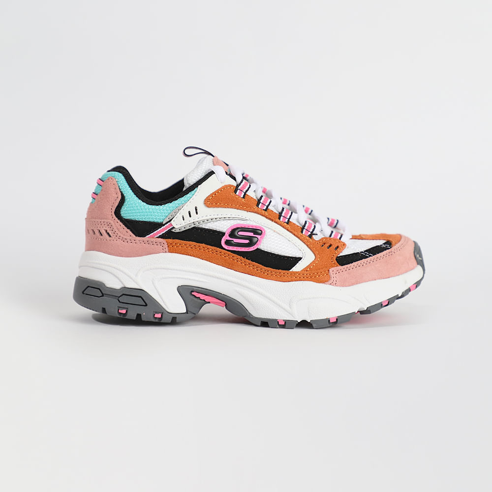 new skechers mujer naranja