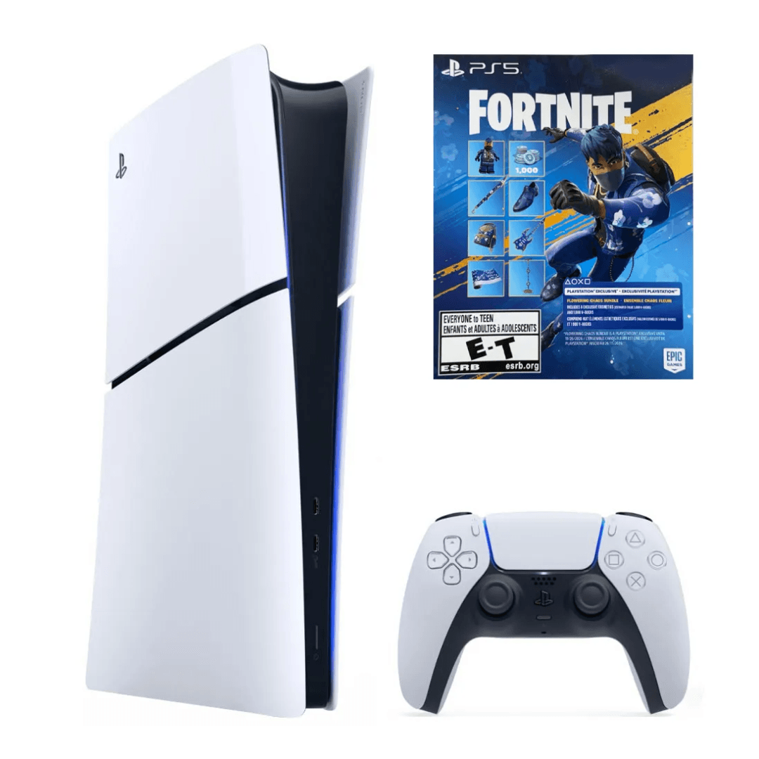 Consola PlayStation 5 Slim Digital 825GB Fortnite Blanco
