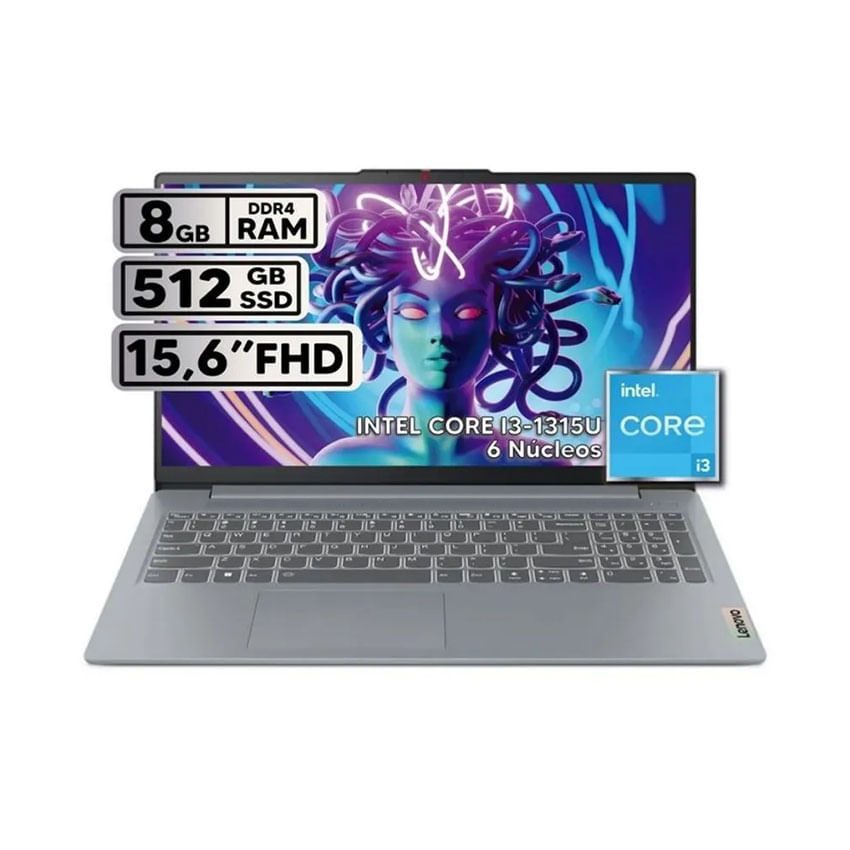 Portatil Lenovo 15IR Core i3 1315U 512 Ssd 8 Ram DDr4