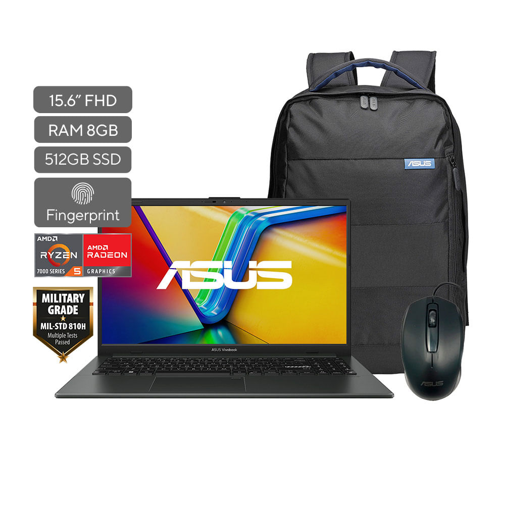 COMPUTADOR PORTATIL ASUS NJ748W R5/8/512/7M&M 15.6 E1504FA-NJ748W AMD R5-7520U 15,6 FHD 11VA 8 GB DE RAM DDR4-3200 MHZ (1 X 8 GB) SOLIDO 512