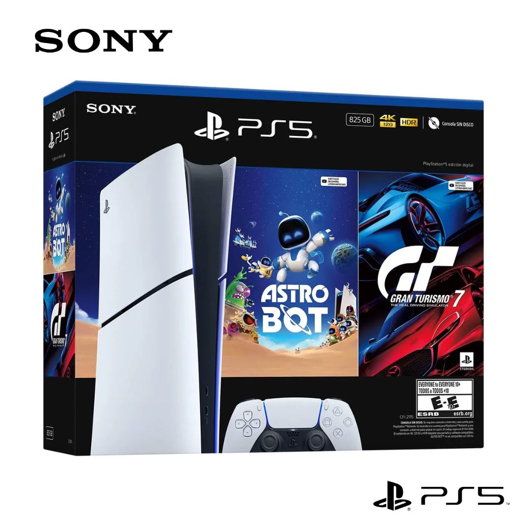 PlayStation 5 Edicion Digital Con Dos Juegos De 825GB