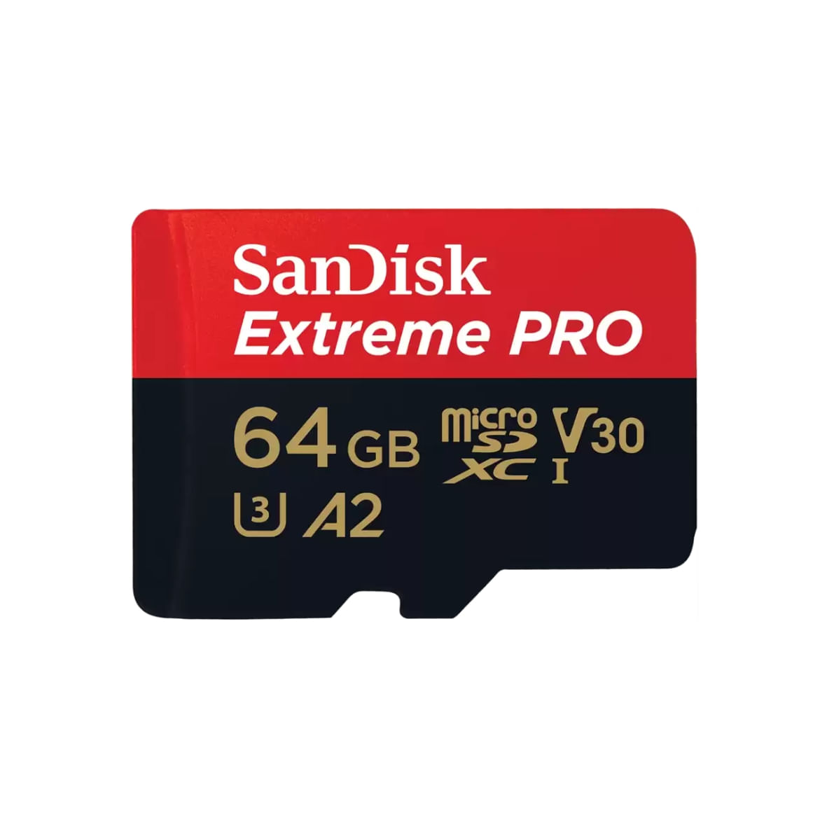 Memoria Micro SD 64GB SanDisk Extreme PRO 200MBs A2 V30 U3 4K UHD GoPro Drone + Adaptador SD
