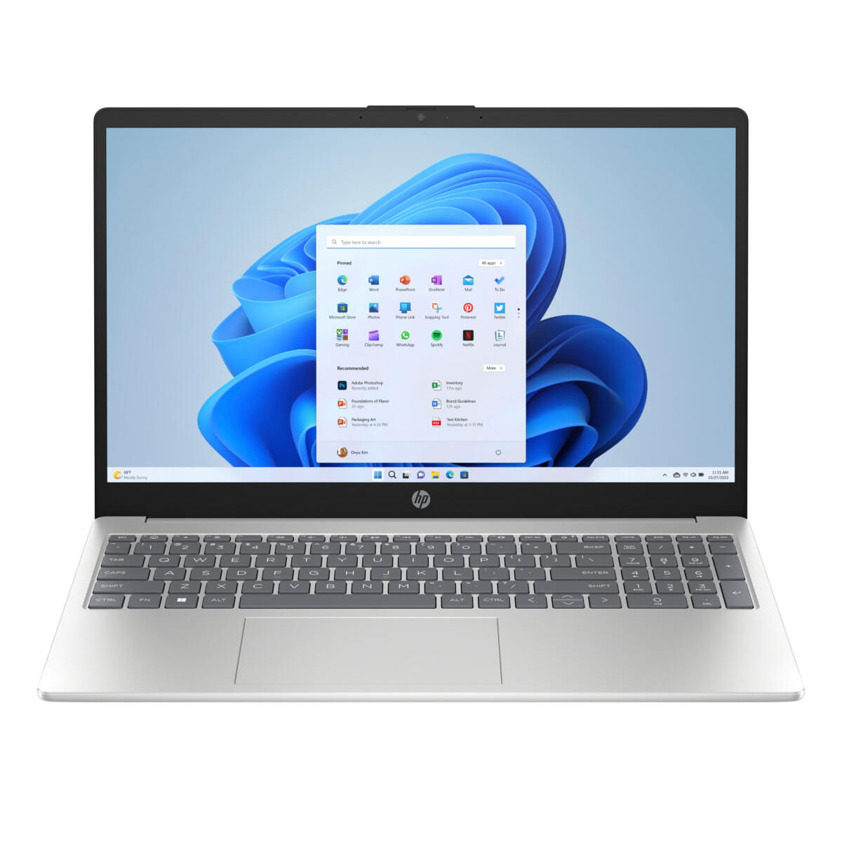 Portátil HP 15-fd0113 15.6" FHD Intel Core i3-N305 8GB 128GB Windows 11 Natural Silver