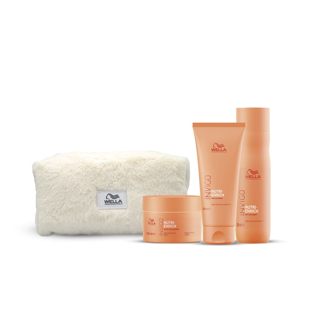 Kit Wella Professionals Invigo Nutri Enrich + Cosmetiquera 600 Ml
