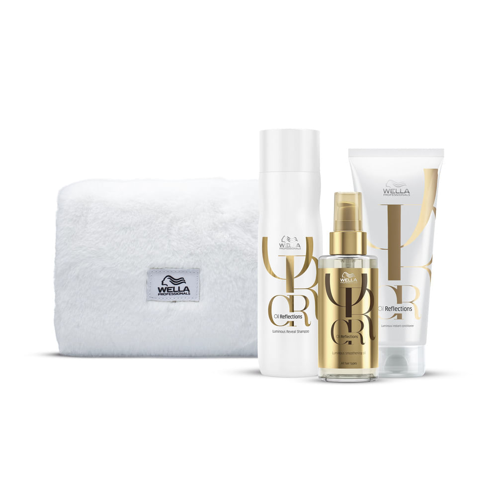 Kit Wella Professionals Oil Reflections + Cosmetiquera 550 Ml