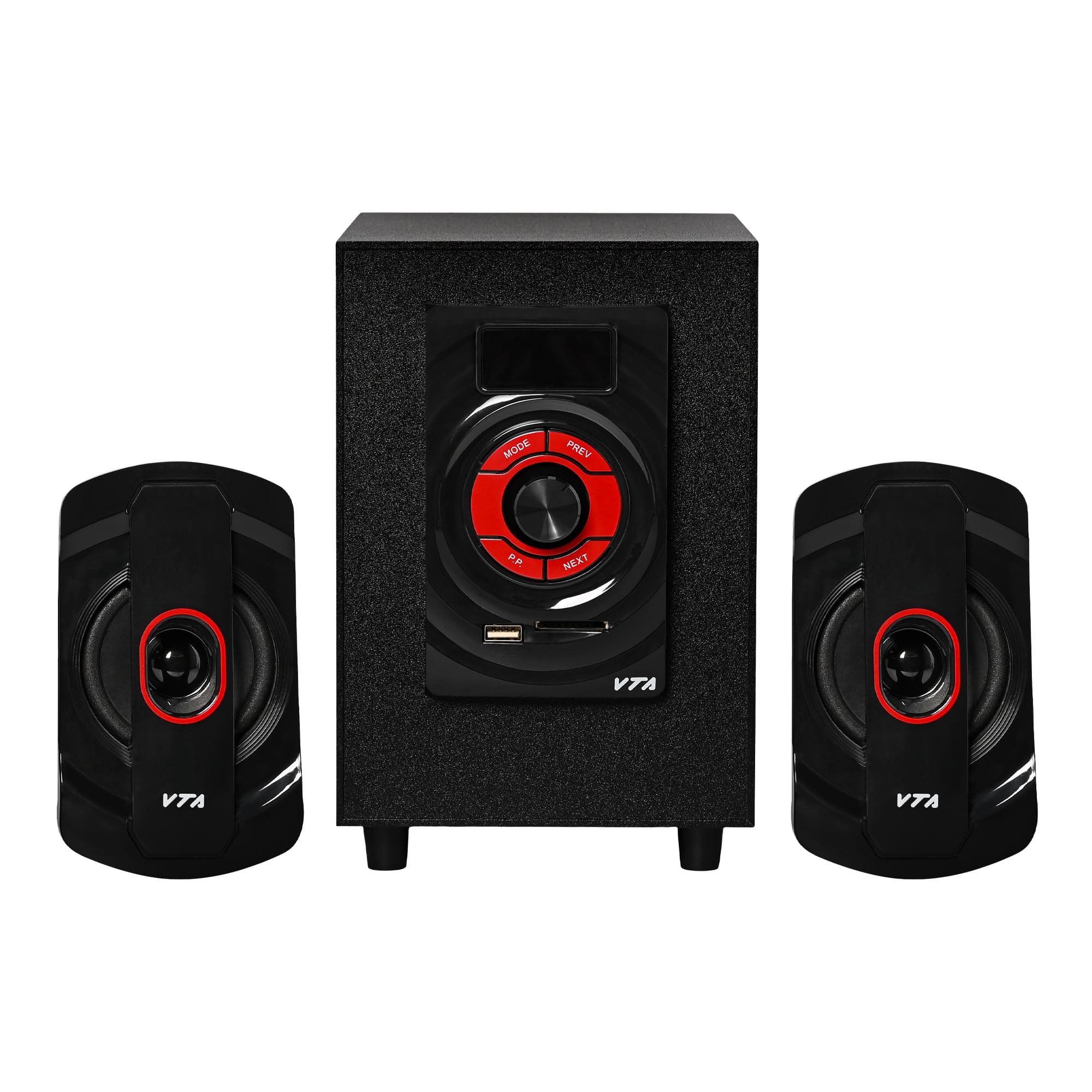 Minicomponente 2.1 VTA 30W RMS Con Radio FM