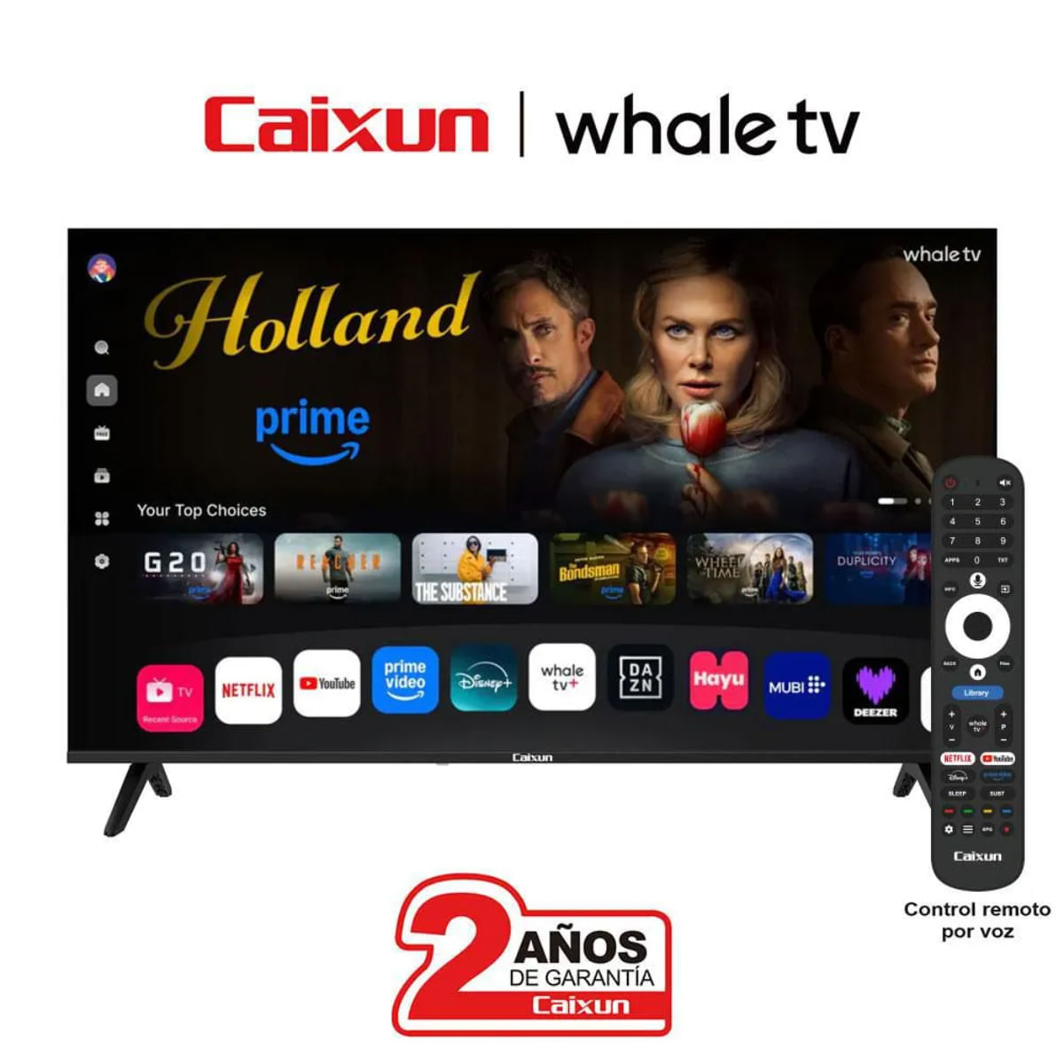 Televisor CAIXUN 50 pulgadas LED Uhd4K Smart TV C50KAUZ