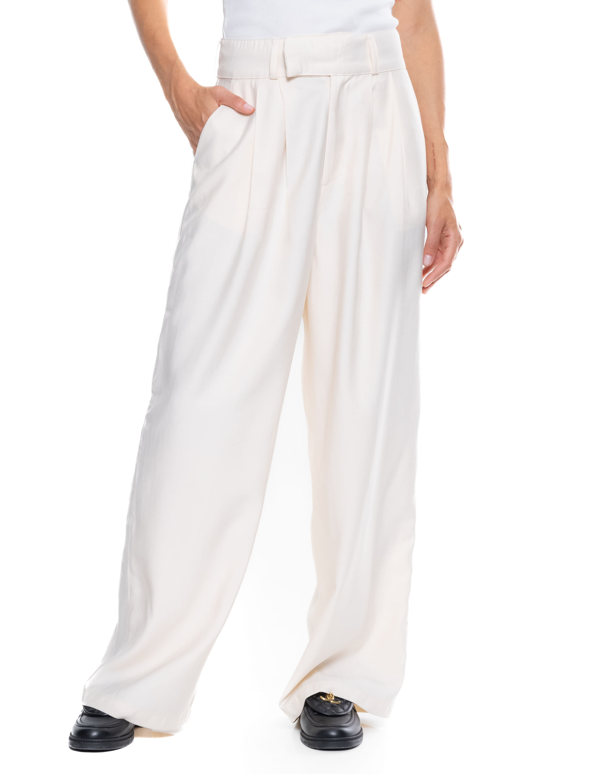 Pantalón Fluido Pinzas Delanteras