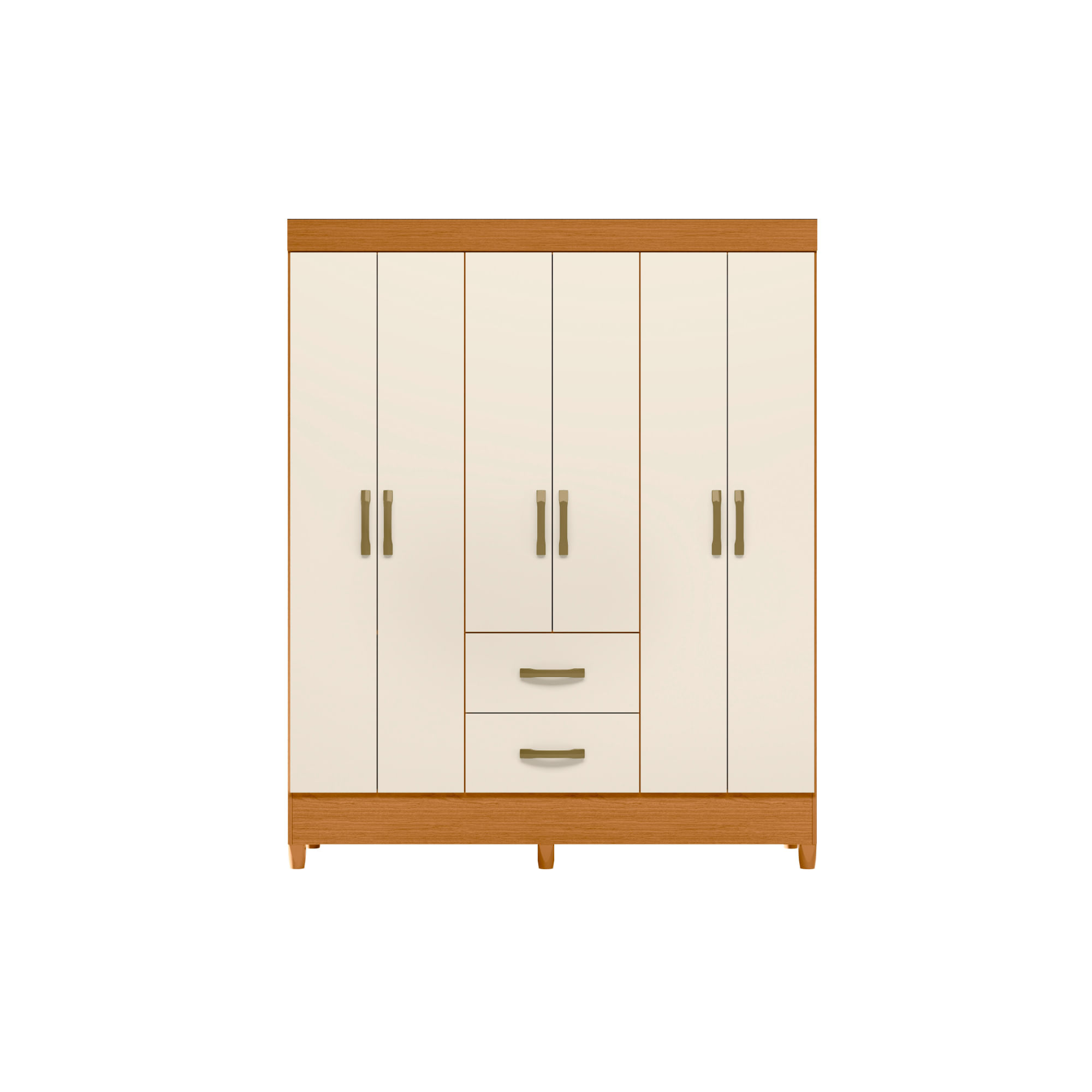 Ropero Mobi 6 Puertas Blanco /Off White
