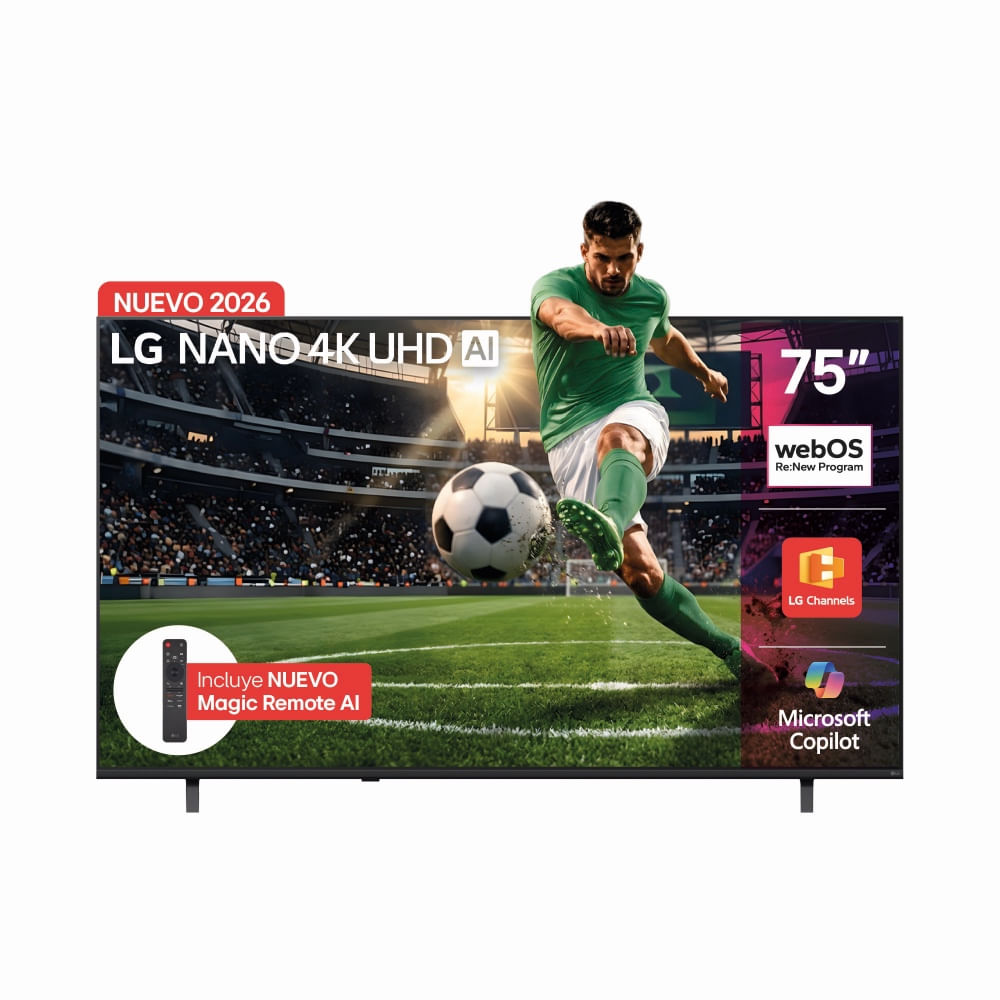TELEVISOR LG 75 ?7 AI PROCESSOR 4K GEN9 75NU855BPSA.AWC