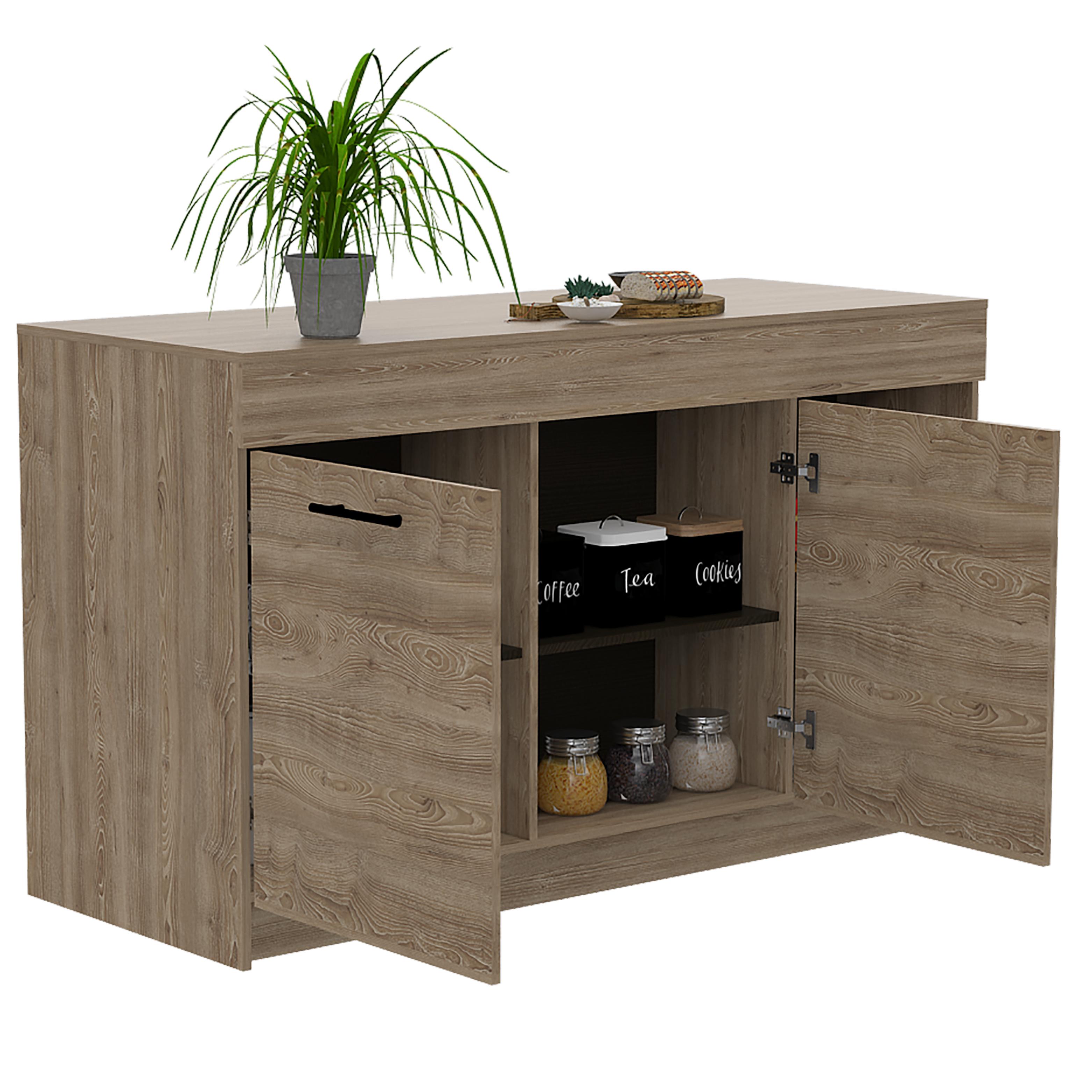 Barra de Cocina Luna Miel Wengue