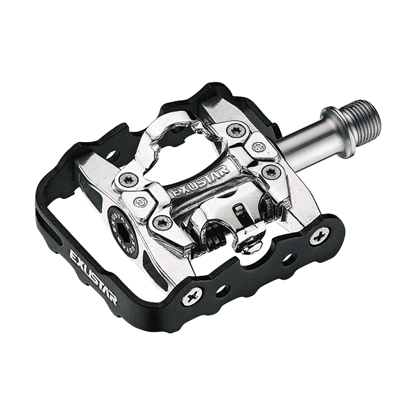 Pedales Exustar Mtb 812 Dob Func Aluminio 175Gr