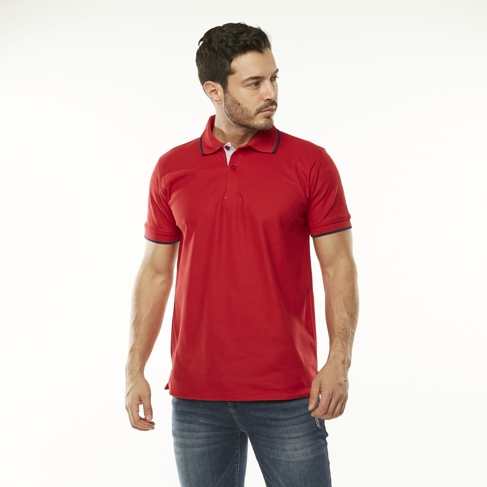 POLO PUNTA AZUL HOMBRE 1002 ROJO