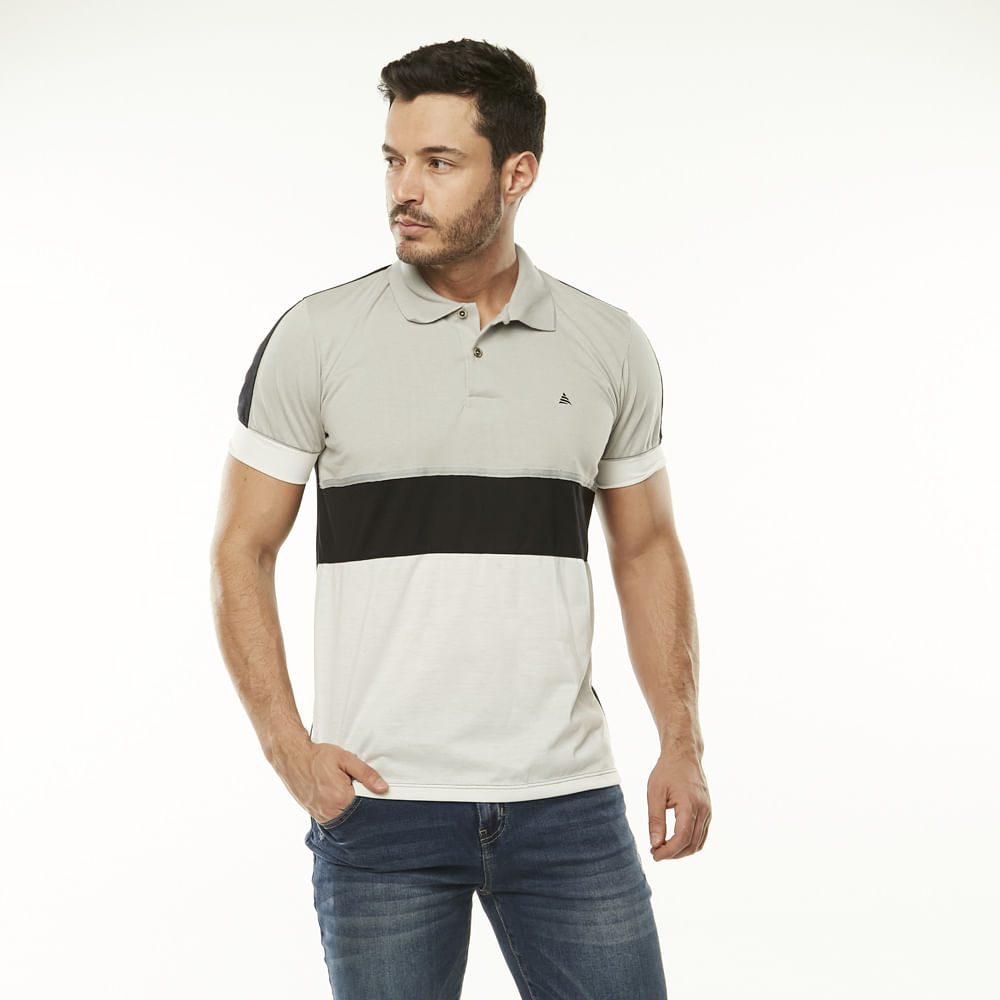 POLO PUNTA AZUL HOMBRE A41592 NEGRO