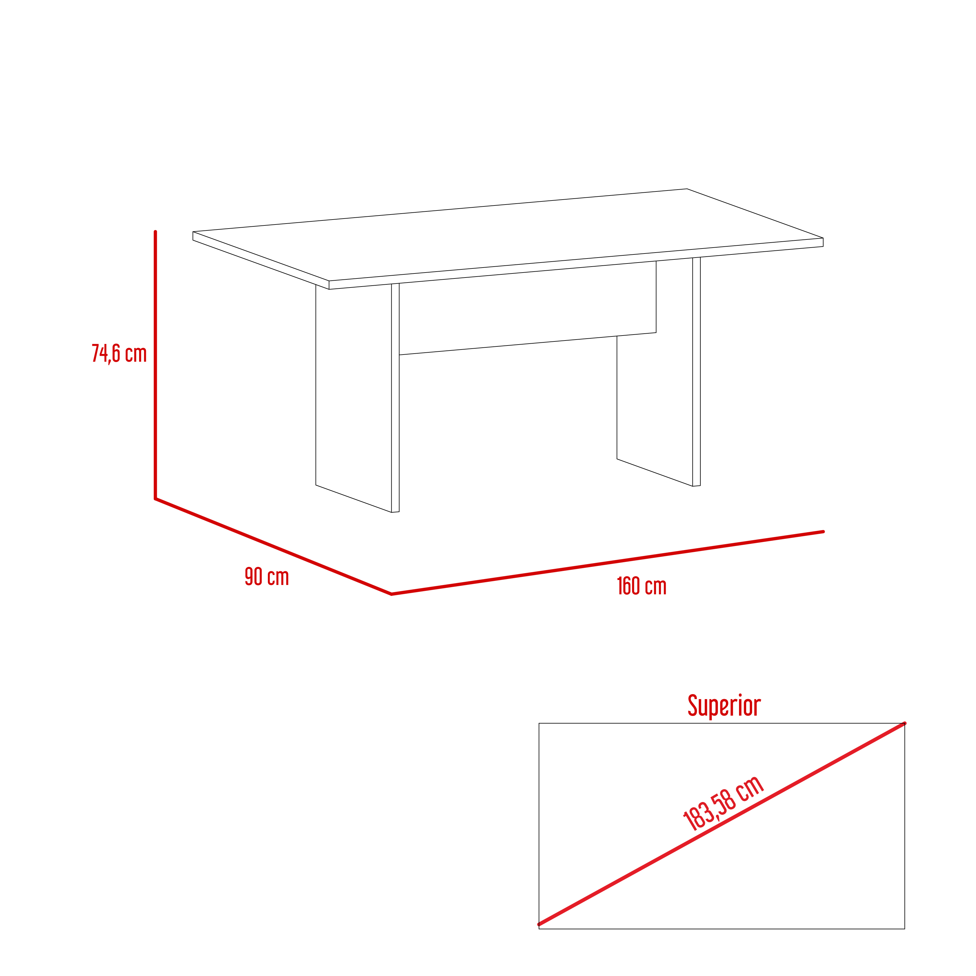 Mesa Comedor 120 Volterra RTA Wengue