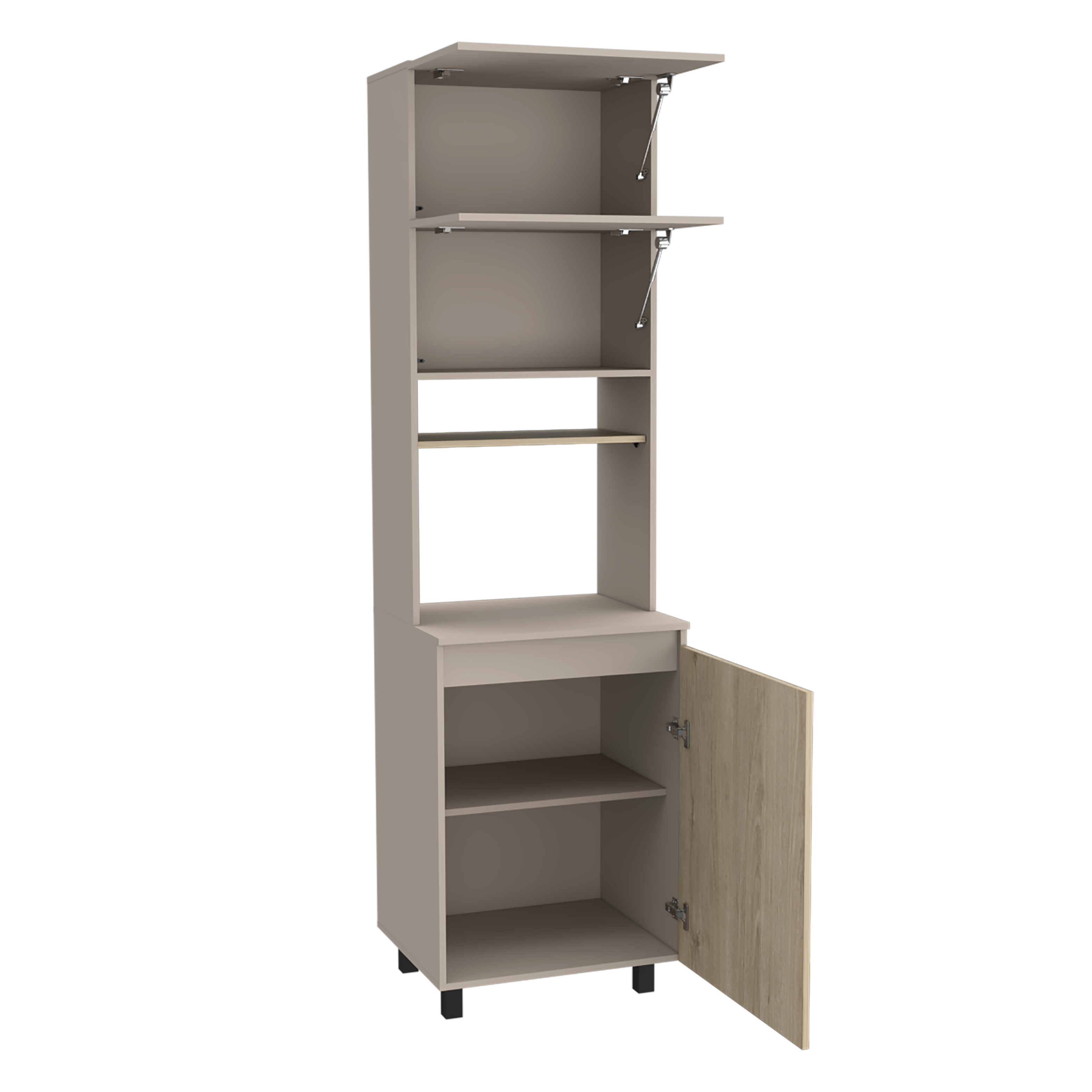 Modulo Microondas Kiara RTA Taupe + Rovere