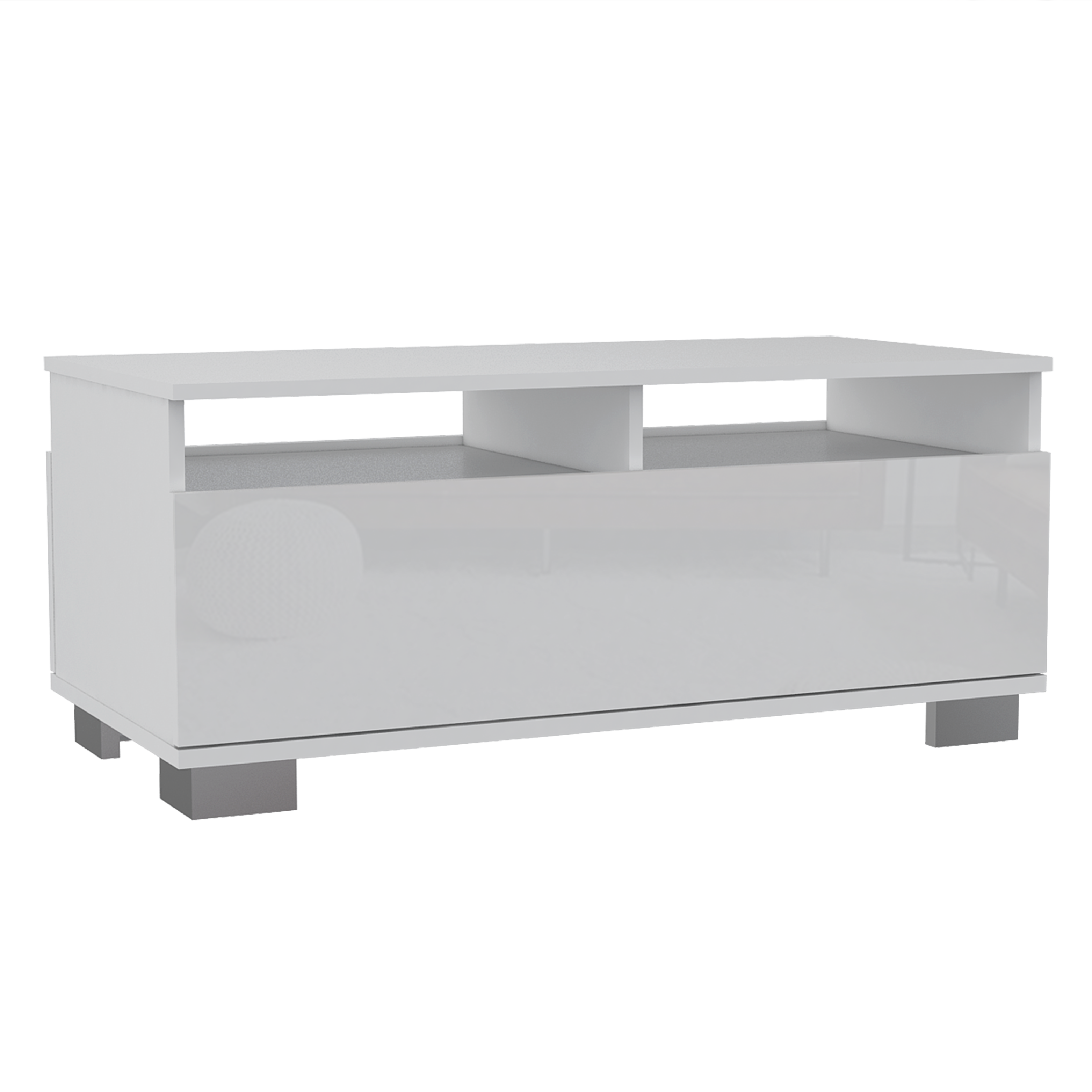 Mesa de Centro Aurora RTA Blanco + Blanco High Gloss