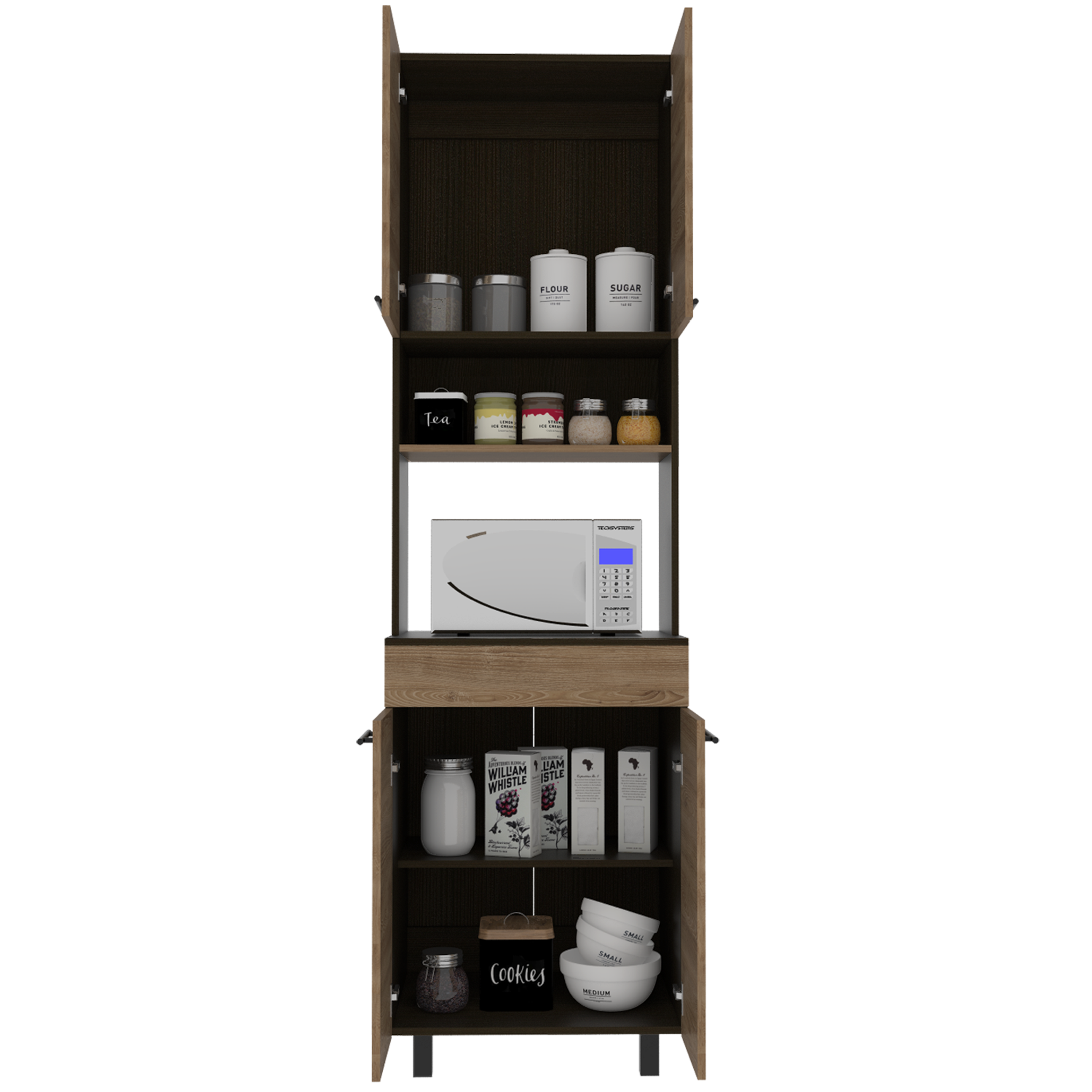 Modulo Microondas Cocina Luna Mod ERA Wengue + Miel