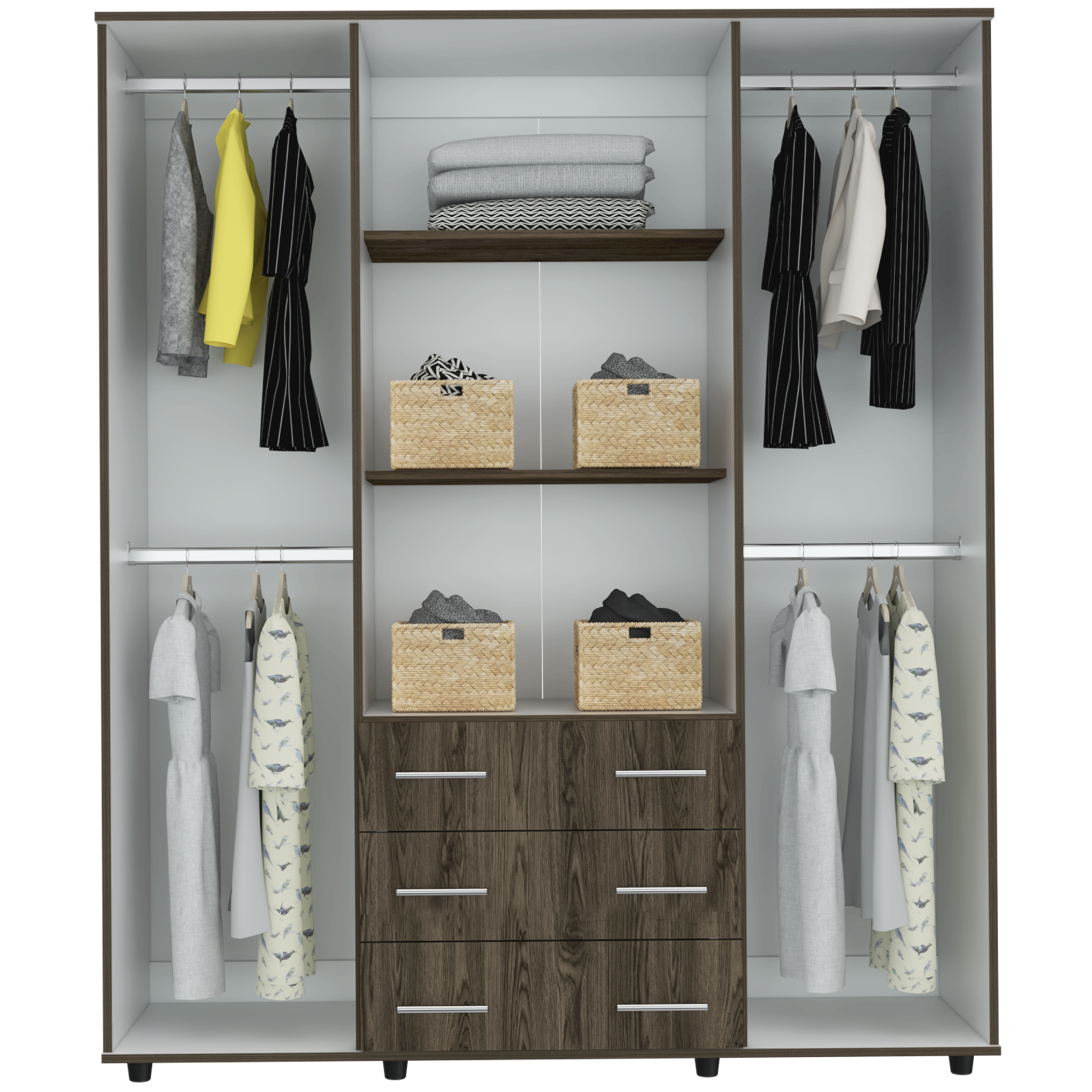 Closet Fontan 180 X 150 X 50 RTA Coñac + Blanco