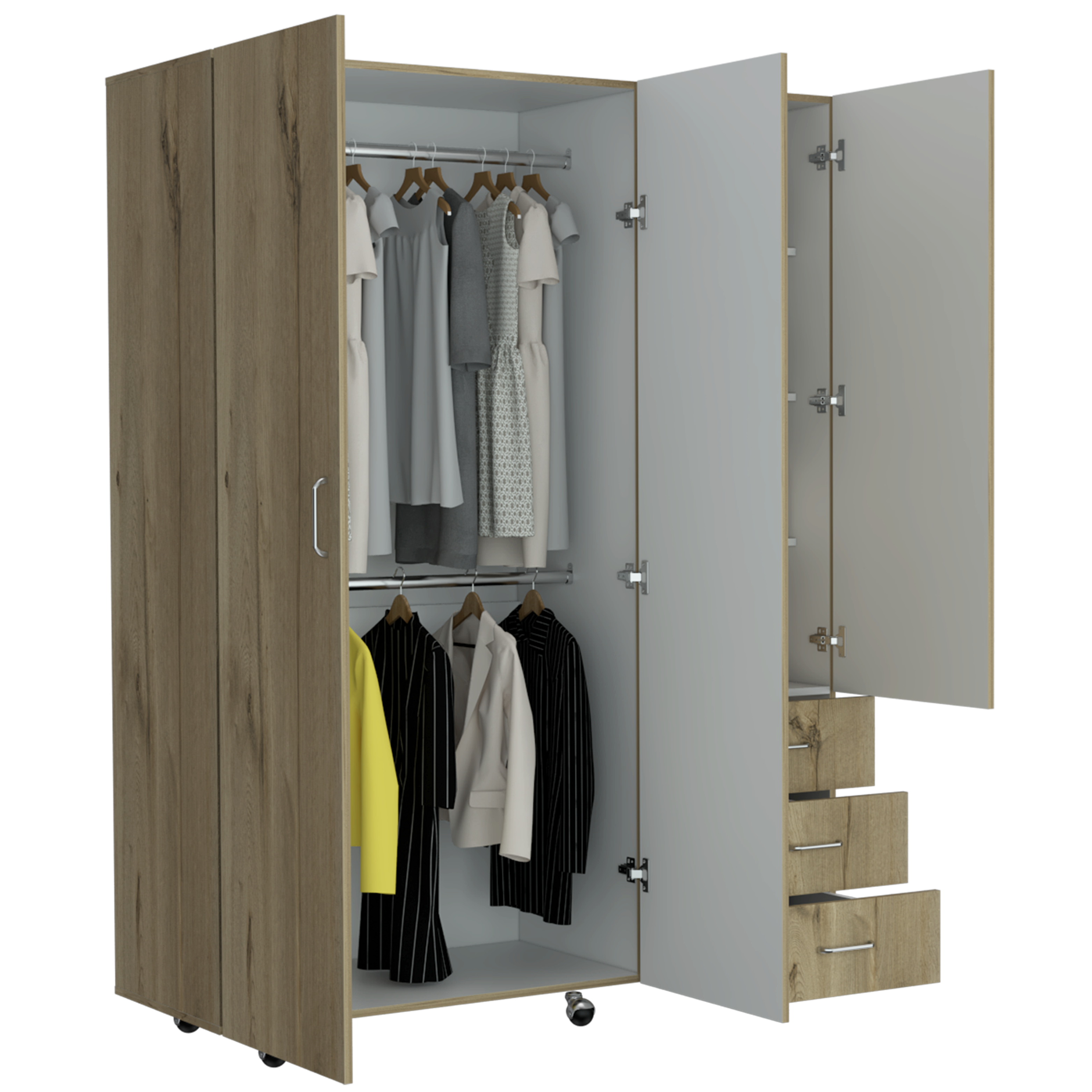 Closet Arizona 183 X 140 X 48 RTA Duna + Blanco