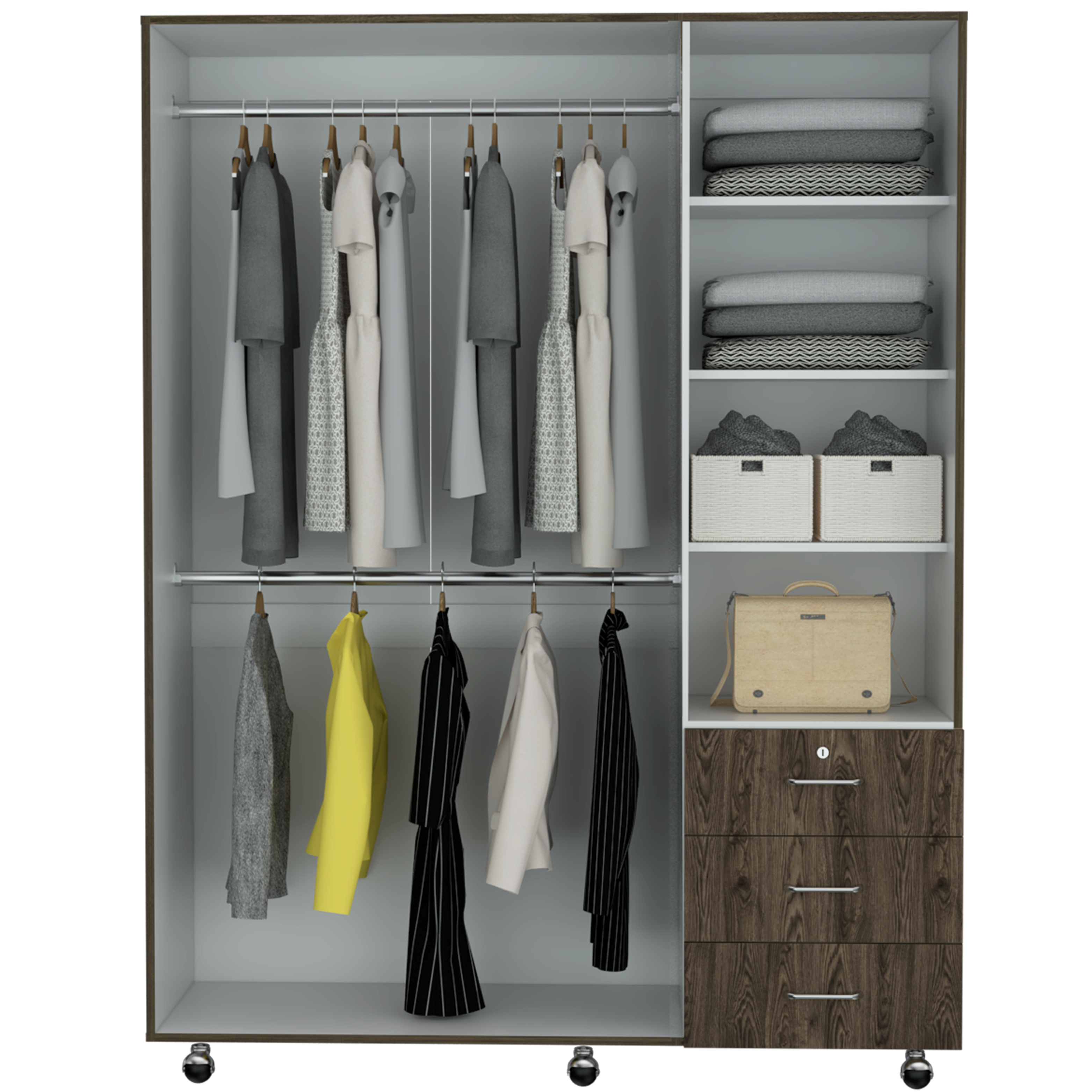 Closet Arizona 183 X 140 X 48 RTA Duna + Blanco