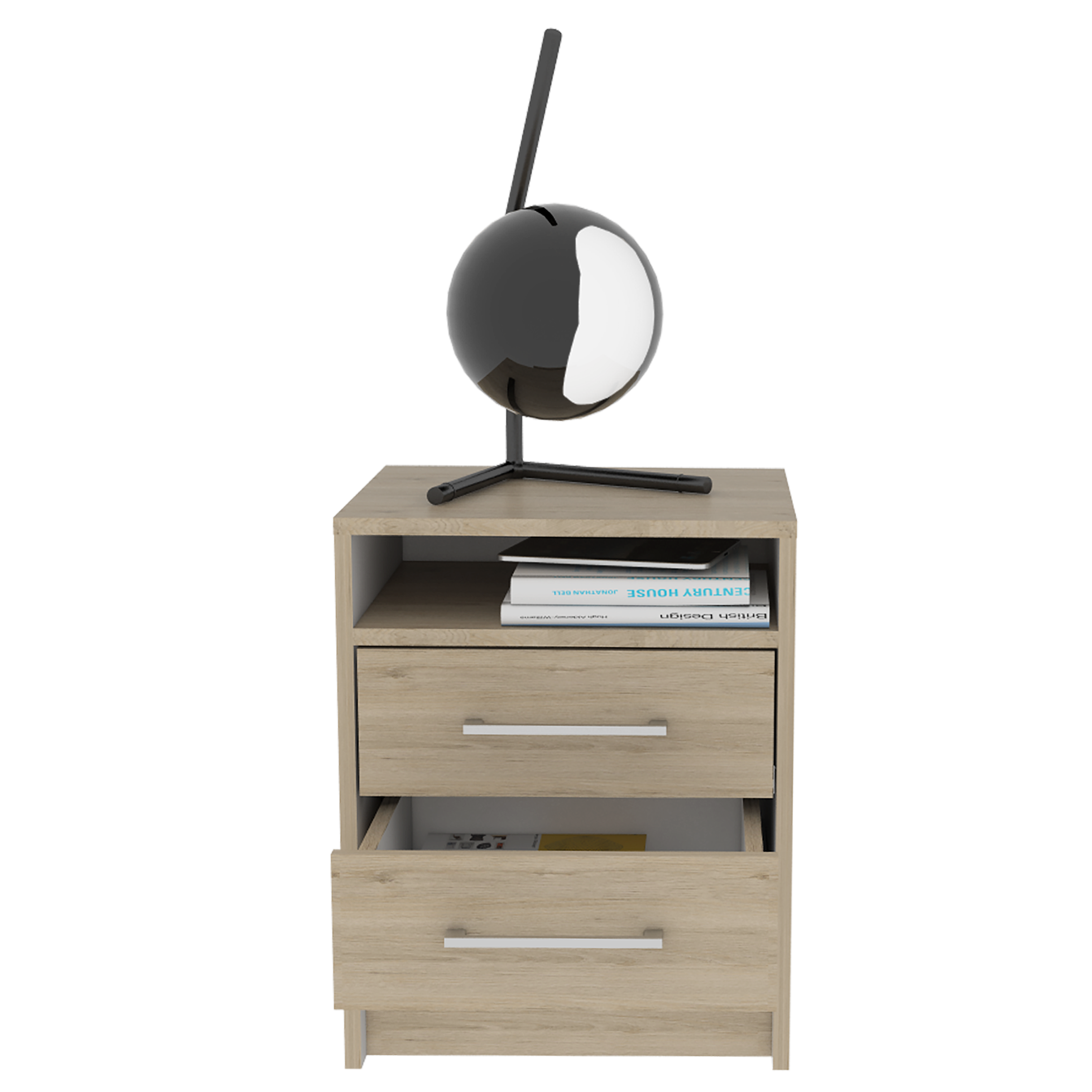Mesa de Noche Eter RTA Rovere + Blanco