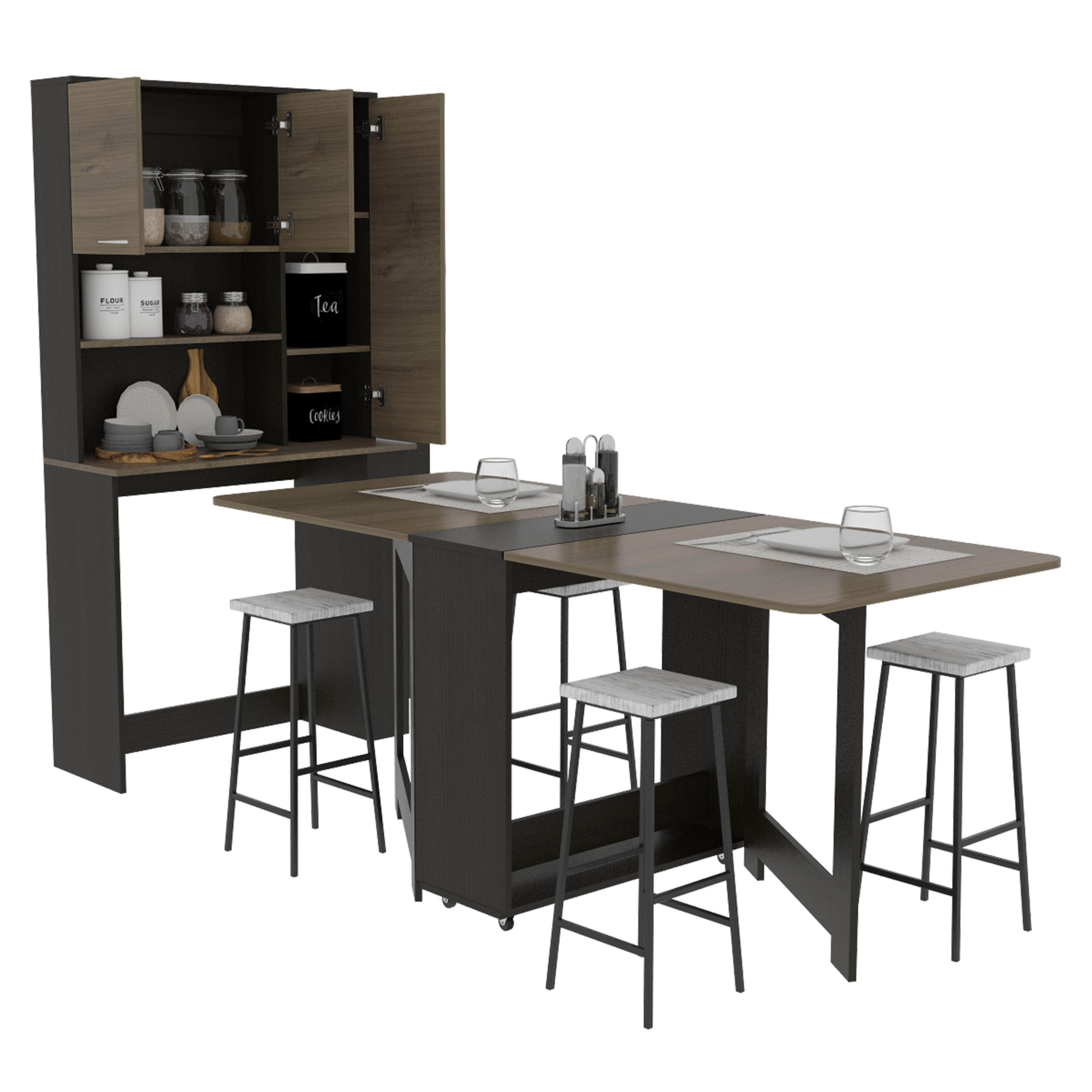 Mueble Funcional Optimus RTA Wengue + Espresso
