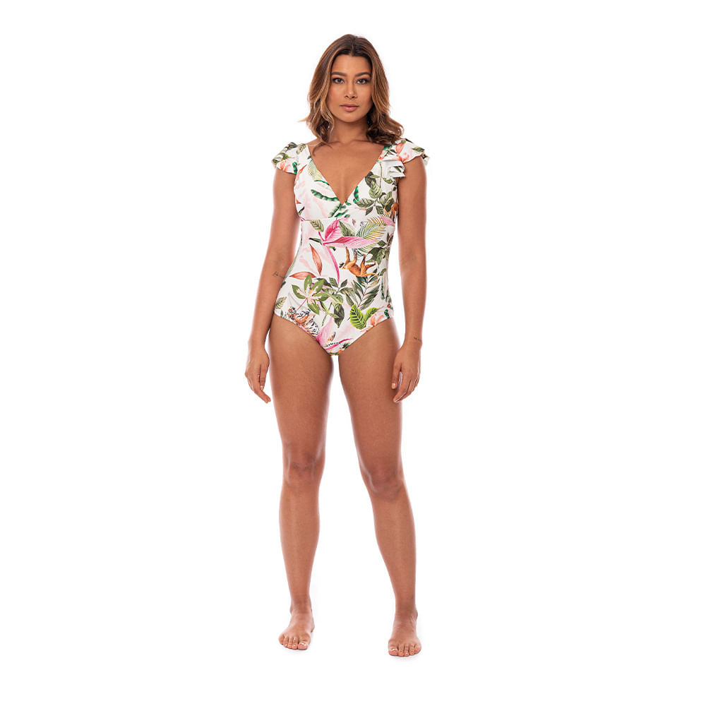 VESTIDO DE BAÑO ENTERO ST.EVEN MUJER 98685 MARFIL