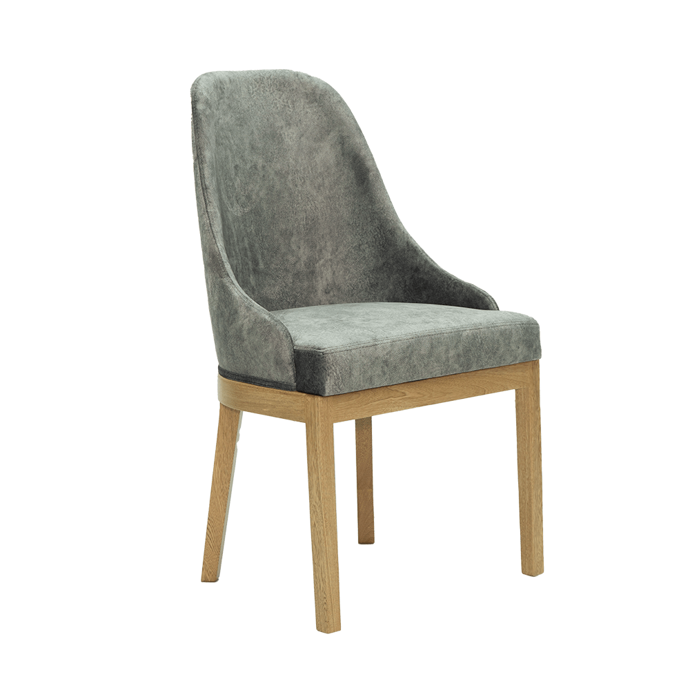 Silla Comed Oporto Tela/gris P/nat