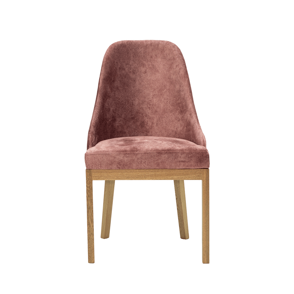 Silla Comed Oporto Tela/rosaosc P/nat