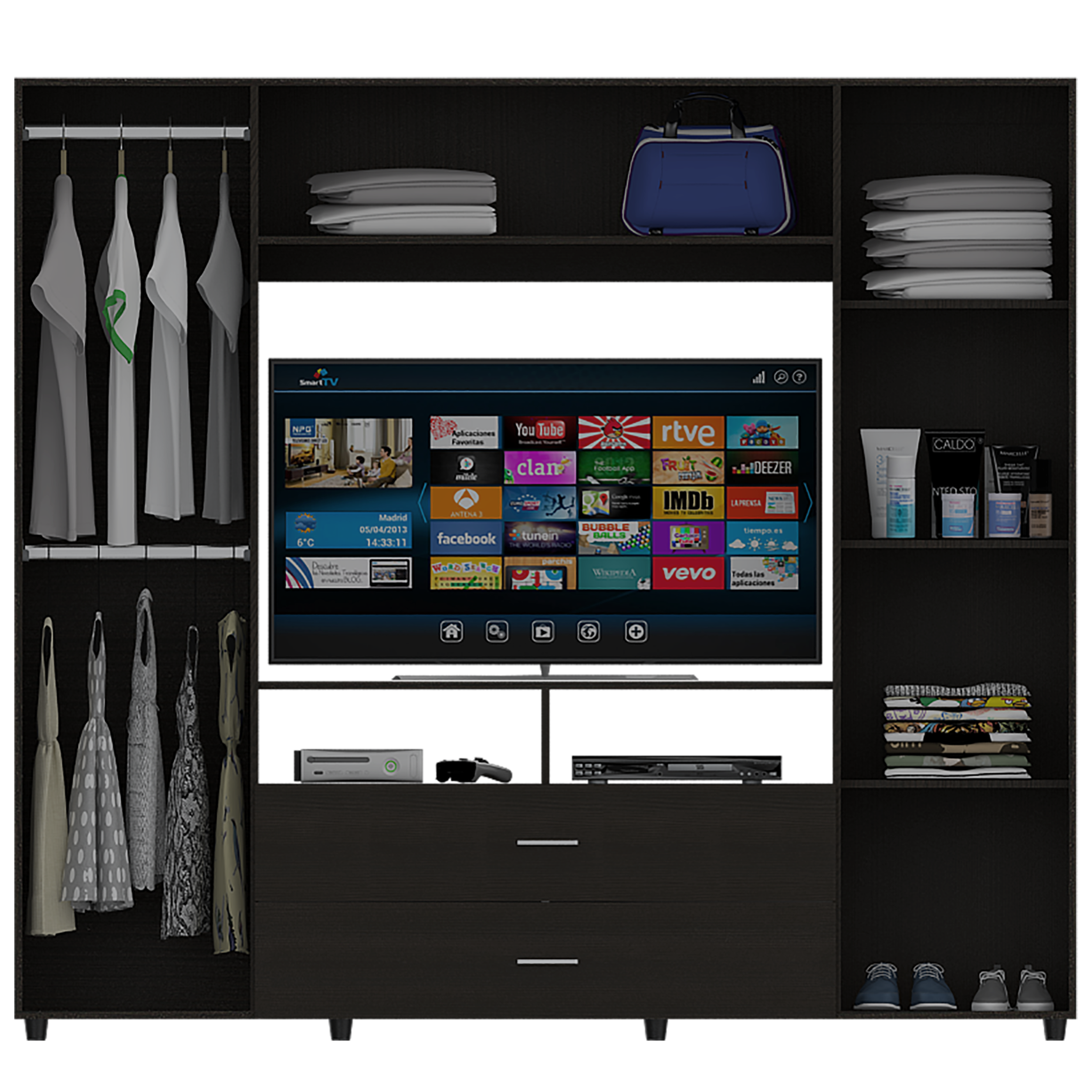 Closet Manila Z 200 X 198 X 50 RTA Wengue