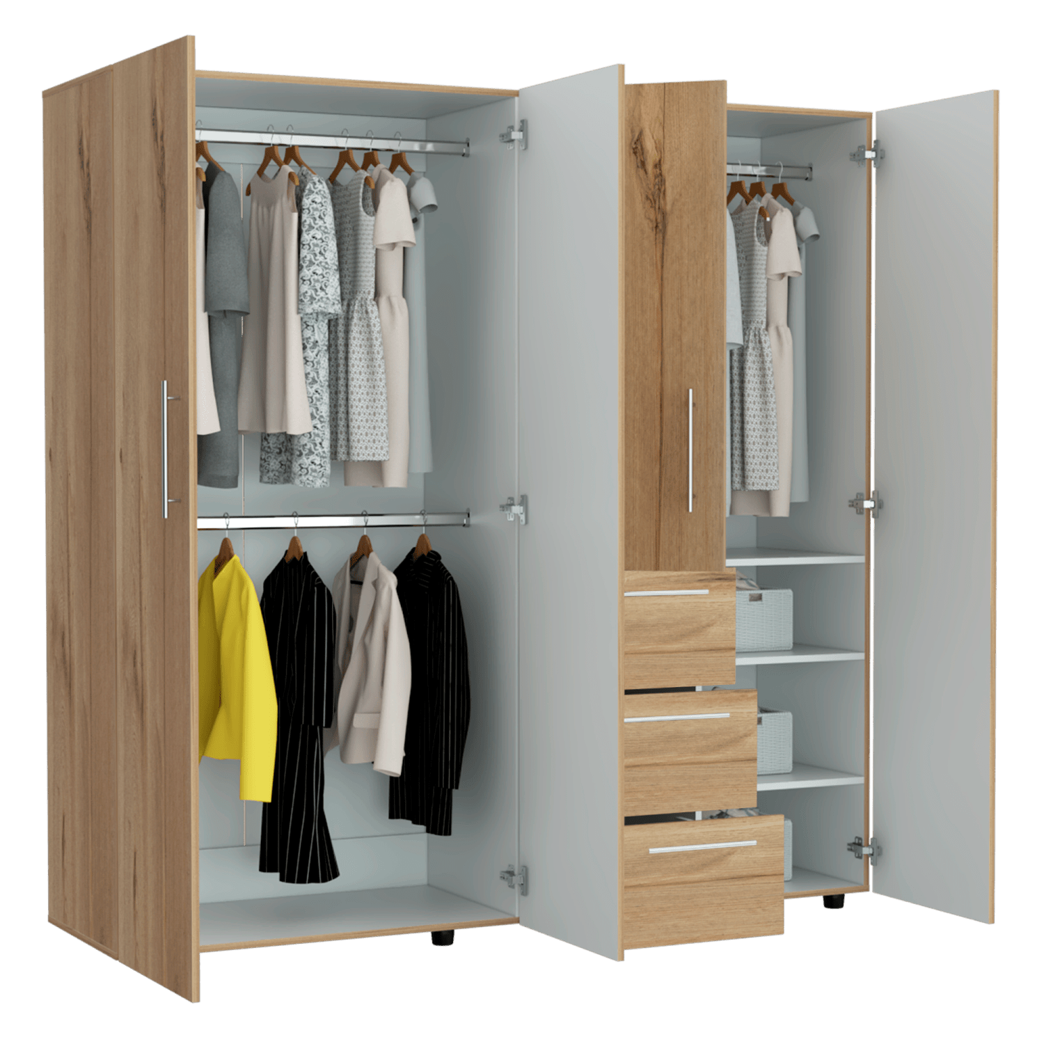 Closet Harlem 184 X 181 X 50 RTA Duna + Blanco