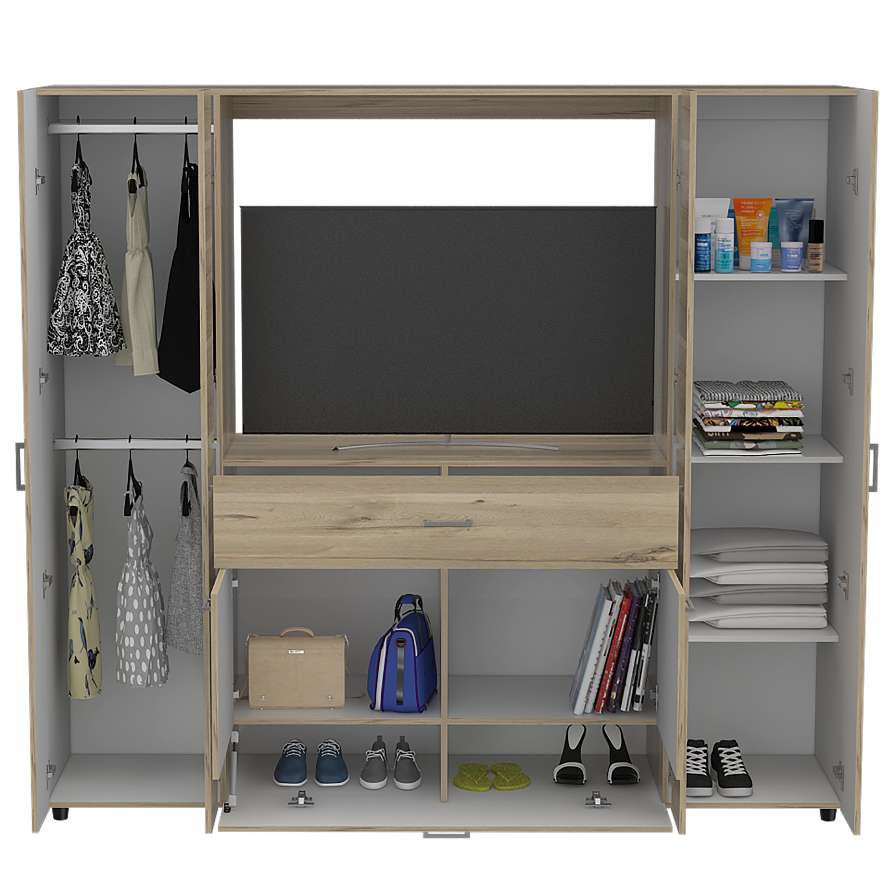 Closet Manila Z 200 X 180 X 50 RTA Duna + Blanco