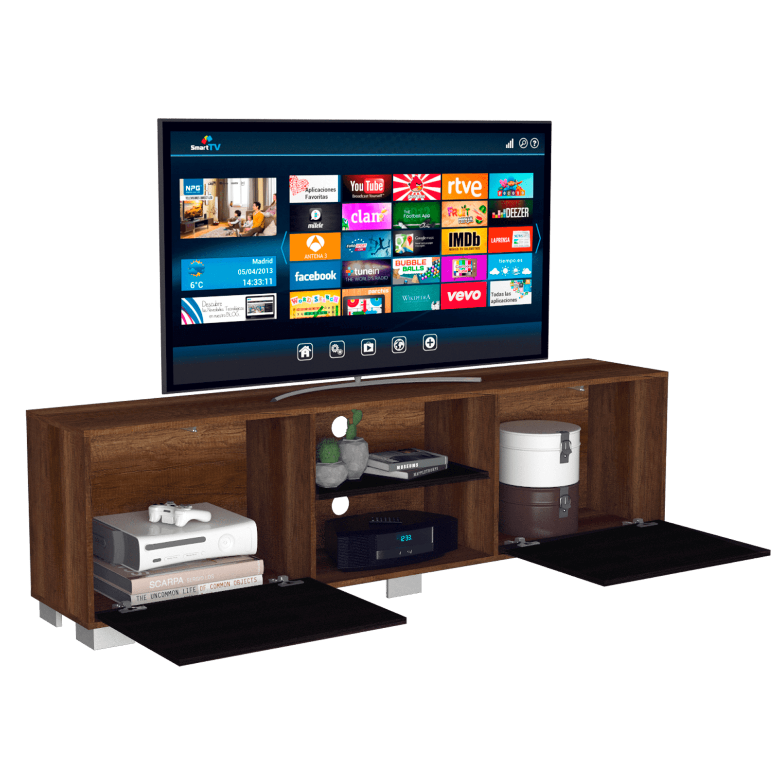 Rack TV 80'' Classic Color RTA Caramelo Wengue