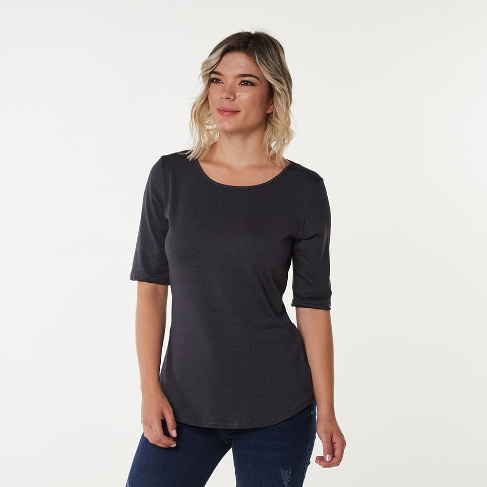 BLUSA PATPRIMO MUJER 30091010-IN BL MC CU NEGRO